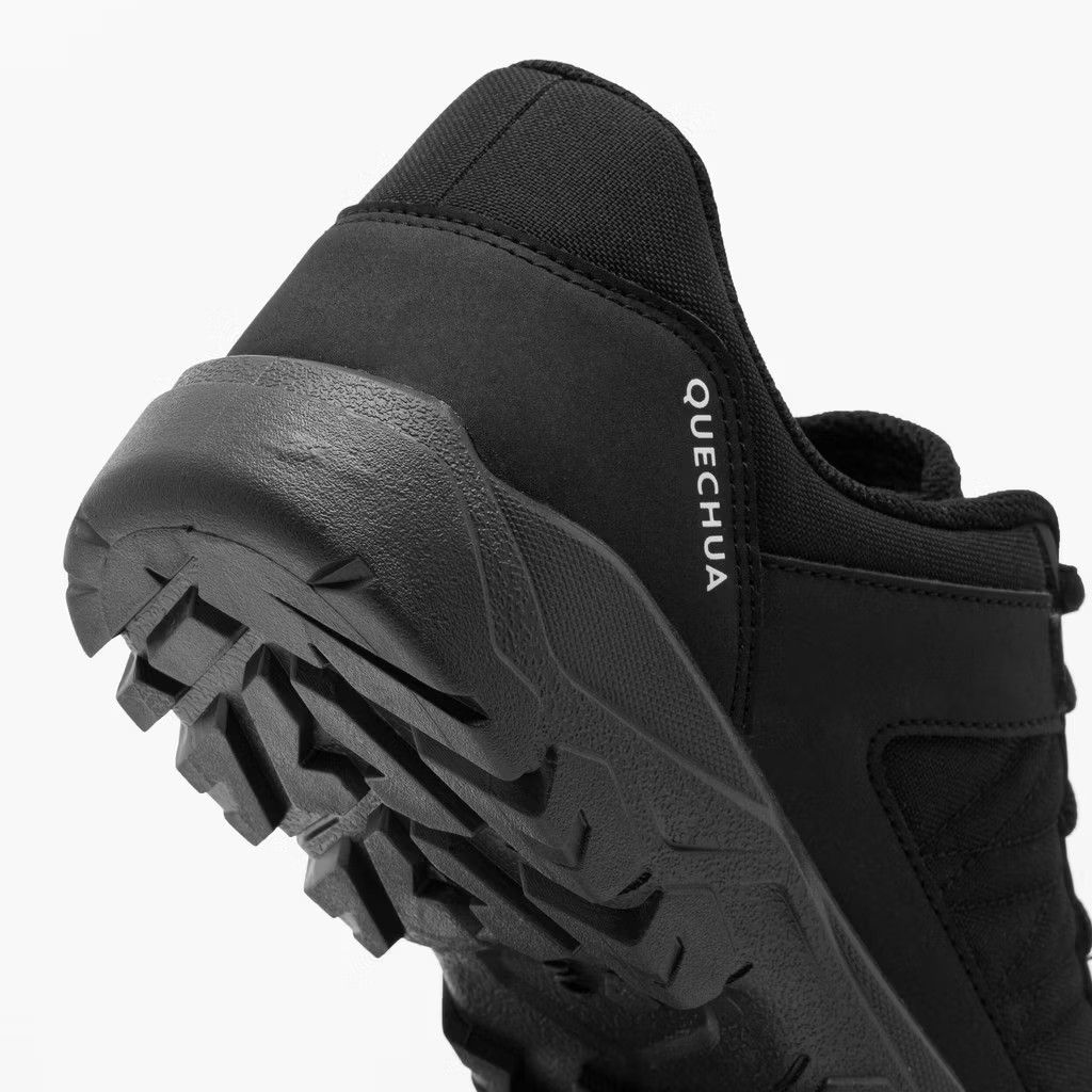 Quechua Black Hiking Shoes (Category: Sneakers) located in Marikina City. Submitted by rtobs08 (Listing ID 1451804332, Image 2). Description: - Worn once - Black Quechua shoes - Ideal for walking and light hiking - Durable sole with excellent grip - Secure lace-up closure - Comfortable for daily wear - Ready for your next adventure - Size: 41.