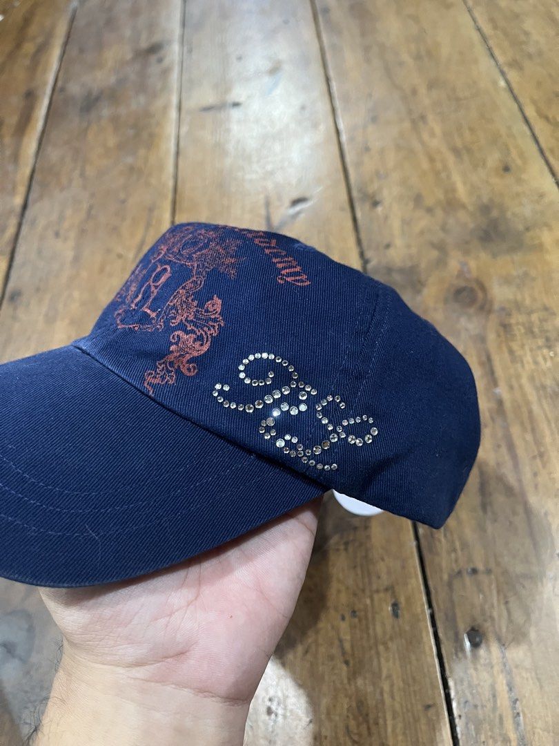 Ralph Lauren RL Academy Y2K Embellished Cap (Category: Hats & Beanies) located in Baguio. Submitted by fishy___fish (Listing ID 1451898253, Image 2). Description: Ralph Lauren RL Academy Y2K Cap Size Girls 7-16 (Youth/Women’s Size) Strap adjuster No issues.
