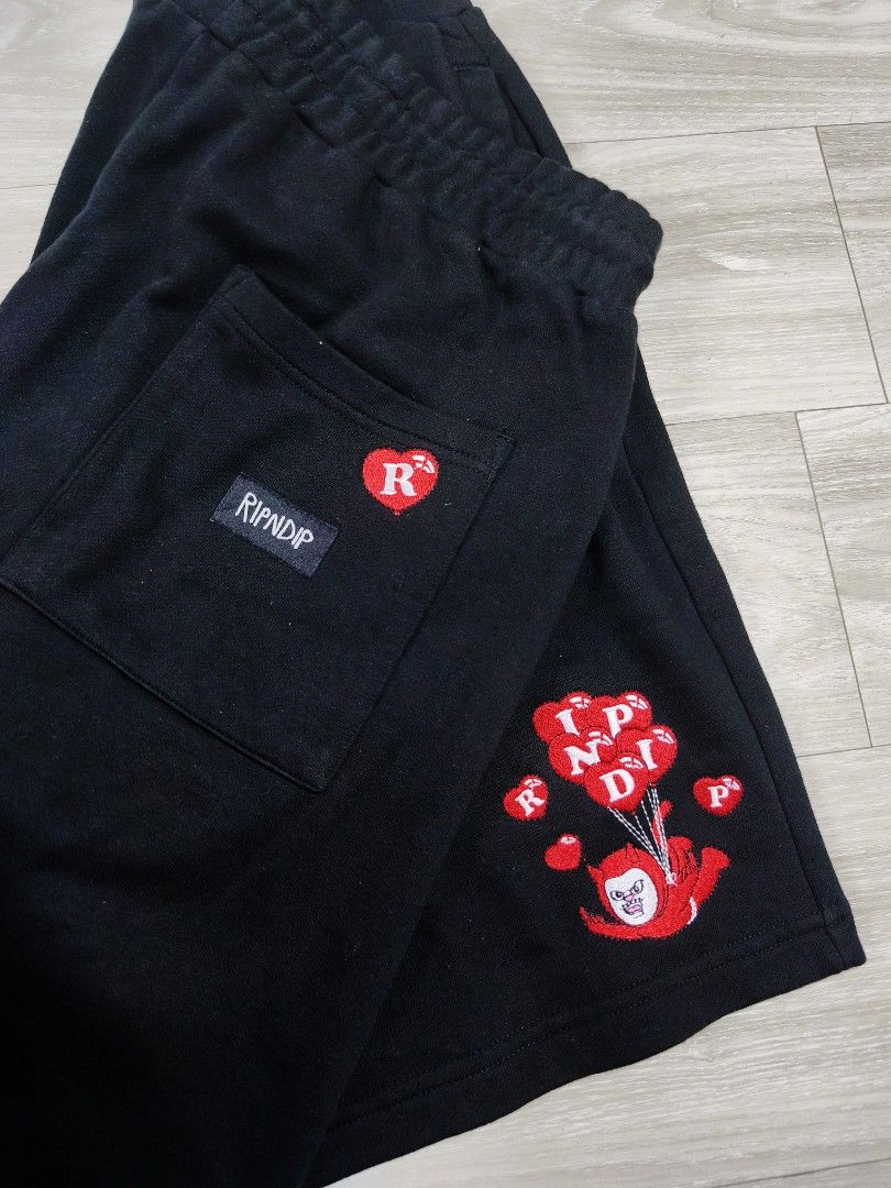 RipNDip Cupids Nightmare short (Category: Shorts) located in Paranaque City. Submitted by pickersform (Listing ID 1451805913, Image 2). Description: - RipNDip Cupids Nightmare cotton short - Size: Large waistline 30-36 / length 21 / opening 12 - Waistband: Elastic with drawstring - Style: Great for casual wear embroidered details .
