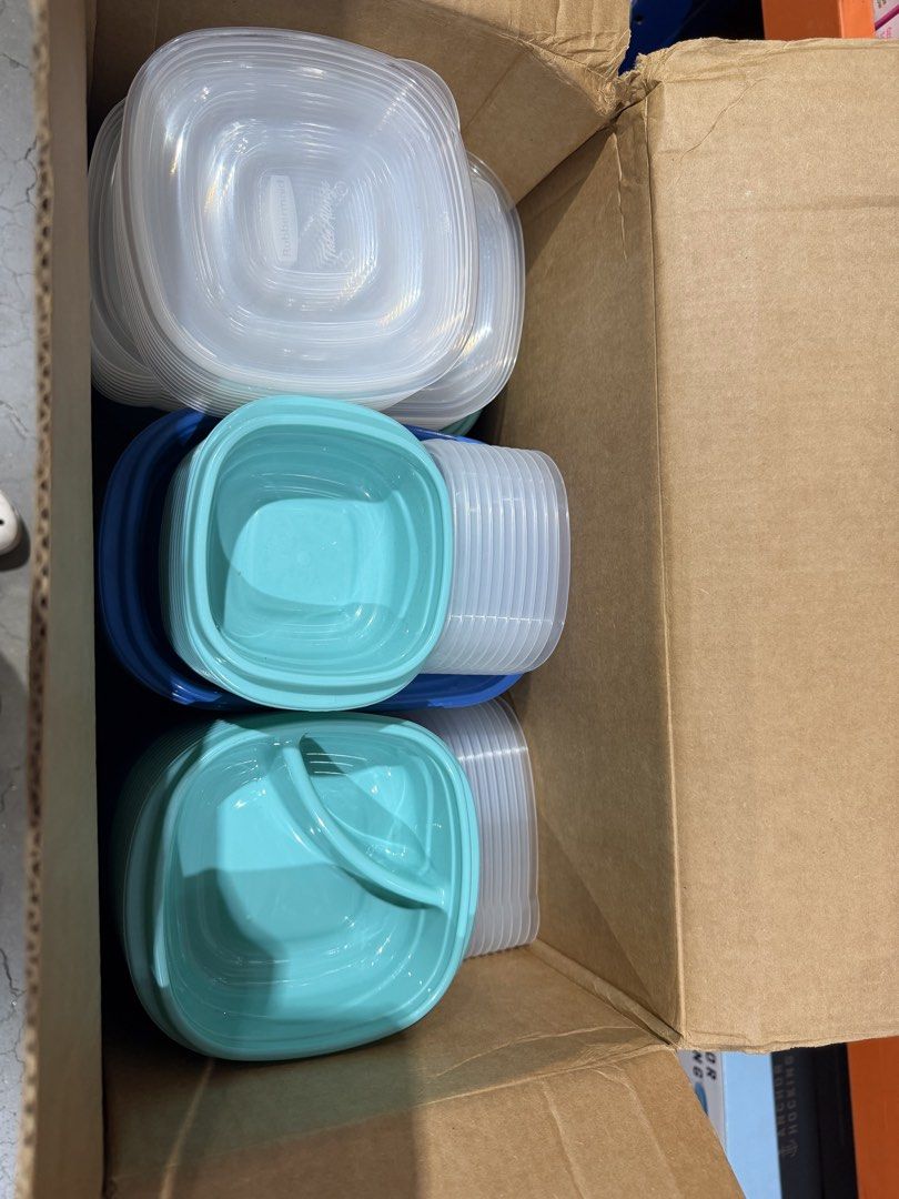 Rubbermaid food containers 100pcs (Category: Food Organization & Storage) located in Manila. Submitted by kaelstoypalace (Listing ID 1451734308, Image 2). Description: .