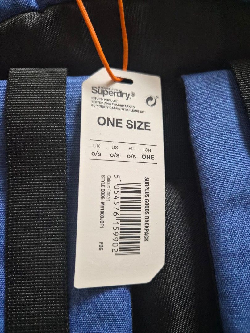 Superdry Surplus Goods Backpack Cobalt Blue (Category: Backpacks) located in Manila. Submitted by jayy2021 (Listing ID 1451709427, Image 3). Description: Brand new Superdry Surplus Goods backpack in Cobalt Blue. One size. Features Union Jack patch, multiple closures, and padded straps. Perfect for daily use or travel..