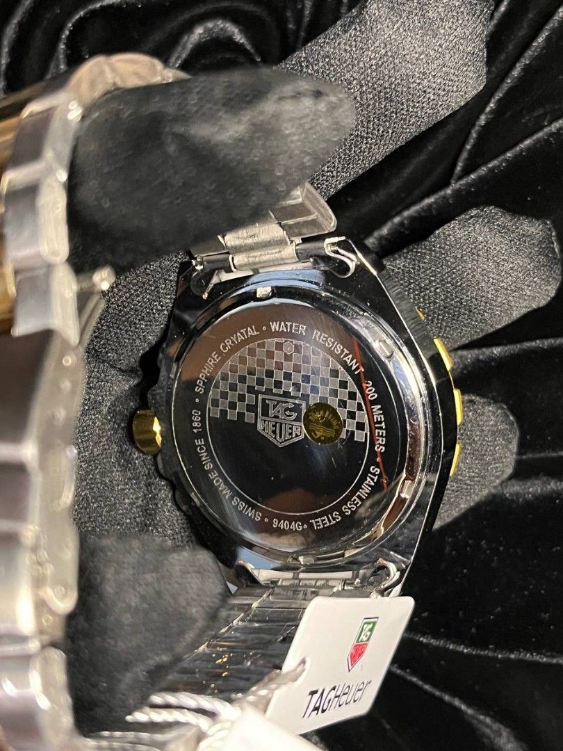 TAG Heuer Formula 1 Chronograph Two-Tone Watch (Category: Luxury Watches) located in Manila. Submitted by seannathan46011 (Listing ID 1451868266, Image 3). Description: - OEM TAG Heuer Formula 1 Watch - Elegant Two-Tone Stainless Steel and Gold Finish - display Chronograph - Water Resistant up to 200 Meters - Durable Sapphire Crystal .