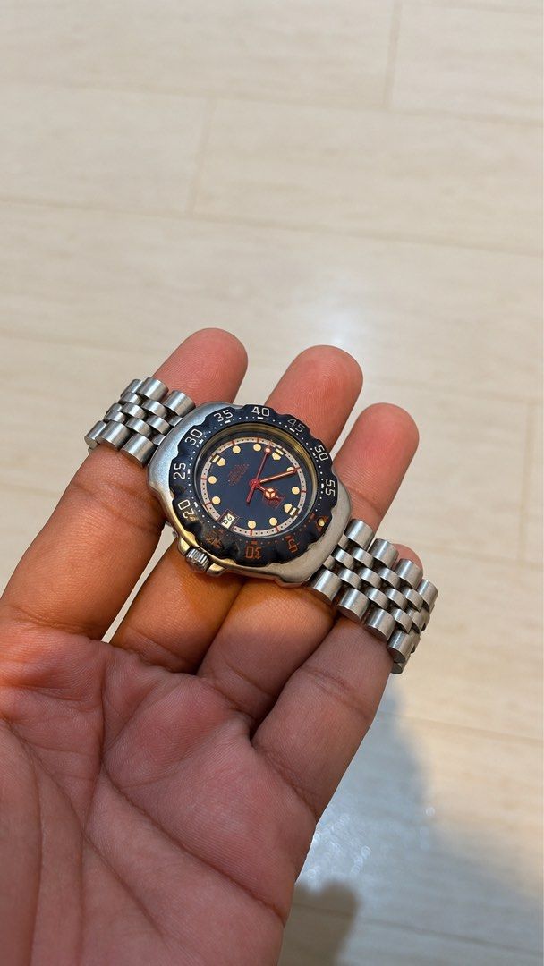 Tag Heuer Formula 1 Classic “Spideyman” Mens (Category: Luxury Watches) located in Caloocan City. Submitted by _alennchan (Listing ID 1451731090, Image 3). Description: Tag Heuer Formula 1 Classic “Spideyman” Mens - Ref. WA1210 - Condition: 9.7/10 - No issue/ Mint condition - Up to 8.5 Wrist Size - Case size approx 37mm - Rotating bezzel - Quartz Movement - Comes with replacement box - Money back if provenfake x10 🏷️17,999 Negotiable + sf Inclus