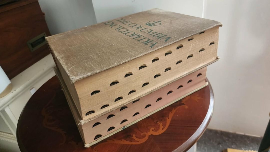The Columbia Encyclopedia (Category: Textbooks) located in Luna. Submitted by joelrilloraza (Listing ID 1451892246, Image 2). Description: Green spine: The Columbia Encyclopedia, Second Edition, with Illustrations : P1500 Maroon/red spine: The Columbia Encyclopedia, Third Edition: P1500 Top/second book (green spine): The Columbia Encyclopedia, Second Edition First published in 1935, the encyclopedia underwent major revisions in 1950, and this sec