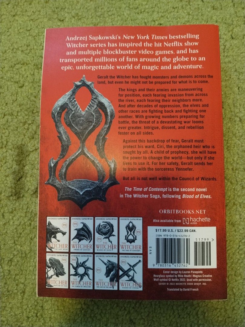The Witcher - The Time of Contempt (Category: Storybooks) located in Lipa City. Submitted by abubotcorner (Listing ID 1451745433, Image 3). Description: .