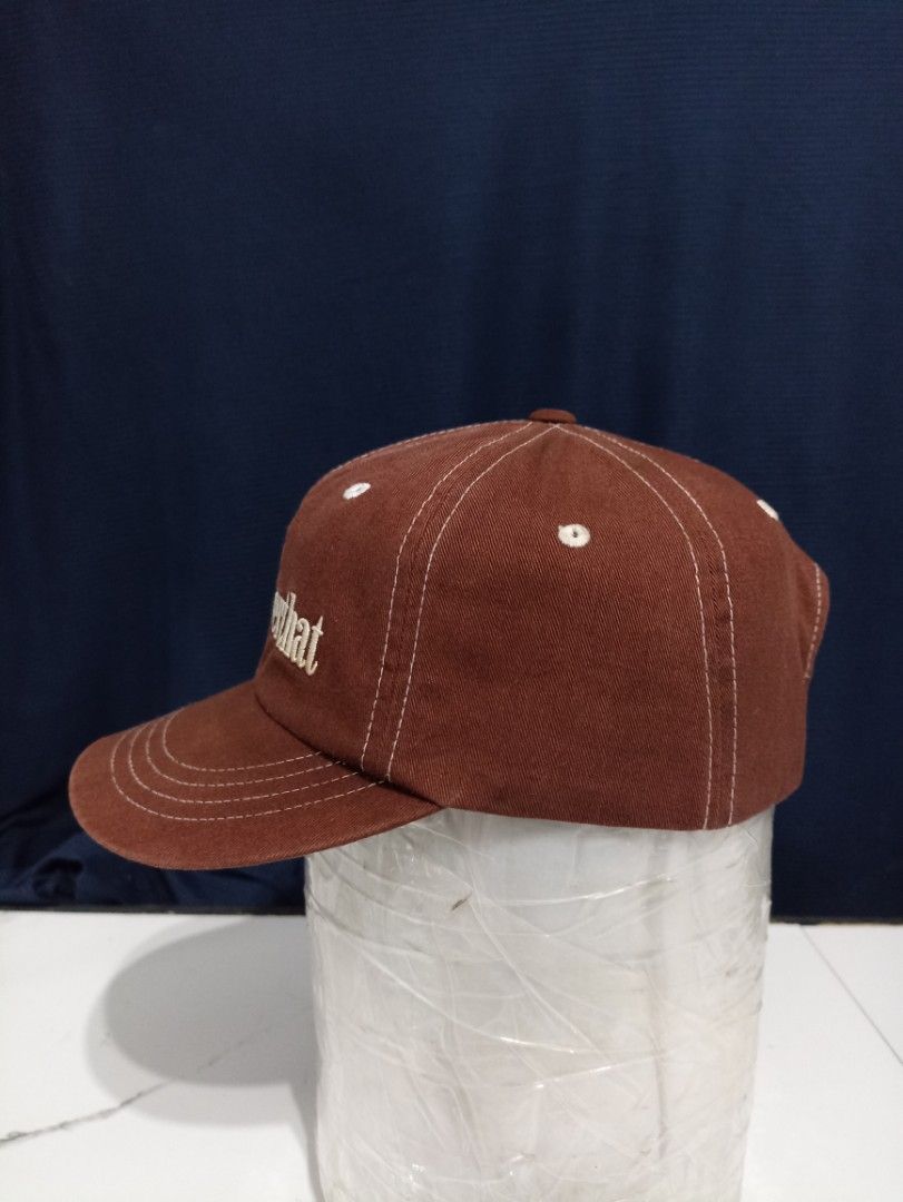 thisisneverthat Brown Embroidered Logo Baseball Cap (Category: Caps & Hats) located in Marawi City. Submitted by abdullah0692139 (Listing ID 1451860502, Image 2). Description: - Brand: thisisneverthat - Color: Brown - Design: Classic baseball cap - Feature: White embroidered logo on front - Fit: Adjustable strap at the back - Style: Versatile, great for everyday wear and matches most outfits.