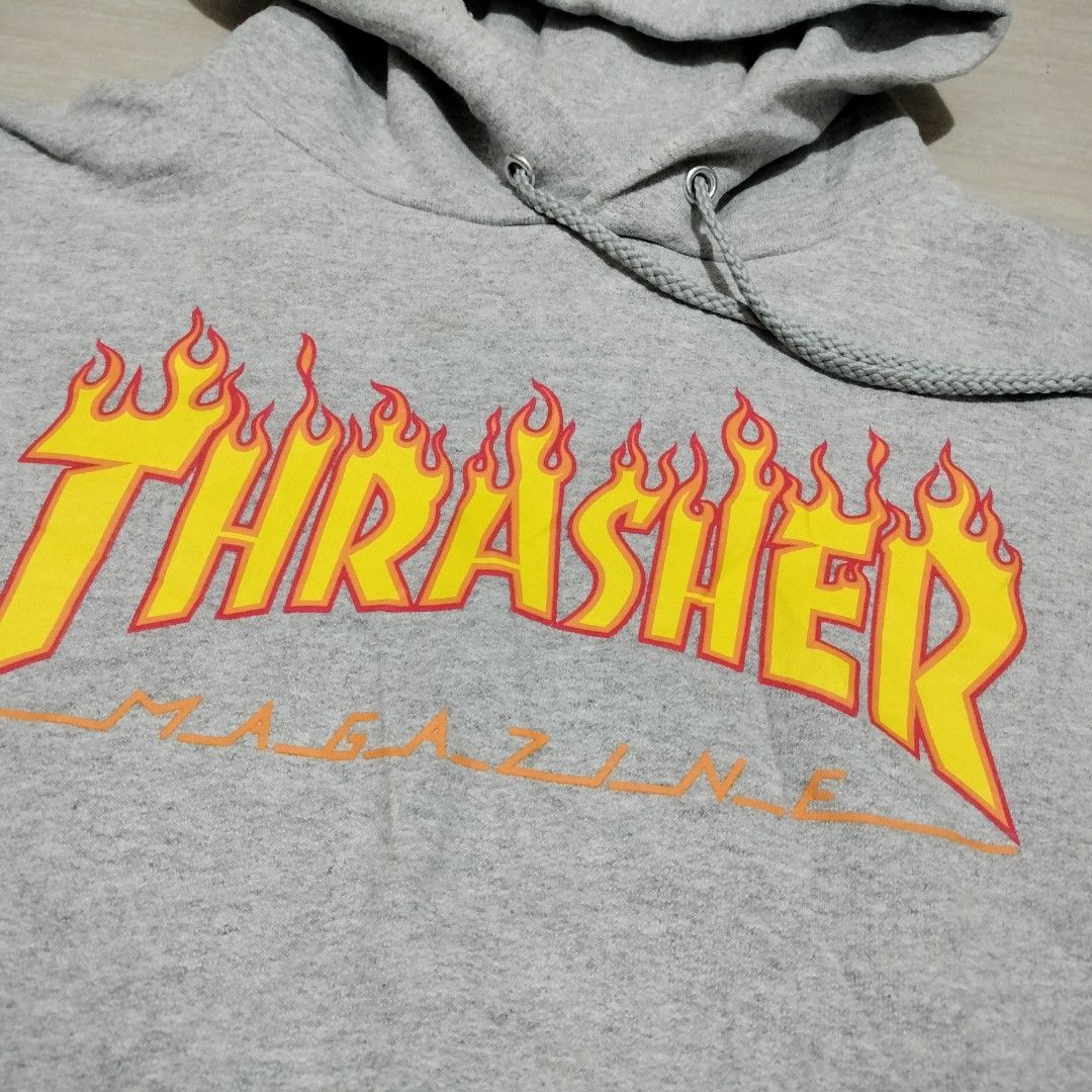 THRASHER HOODIE (Category: Hoodies) located in Sariaya. Submitted by social_animalz (Listing ID 1451867674, Image 2). Description: 21 x 25.5 needs washing shipping fee is not included.