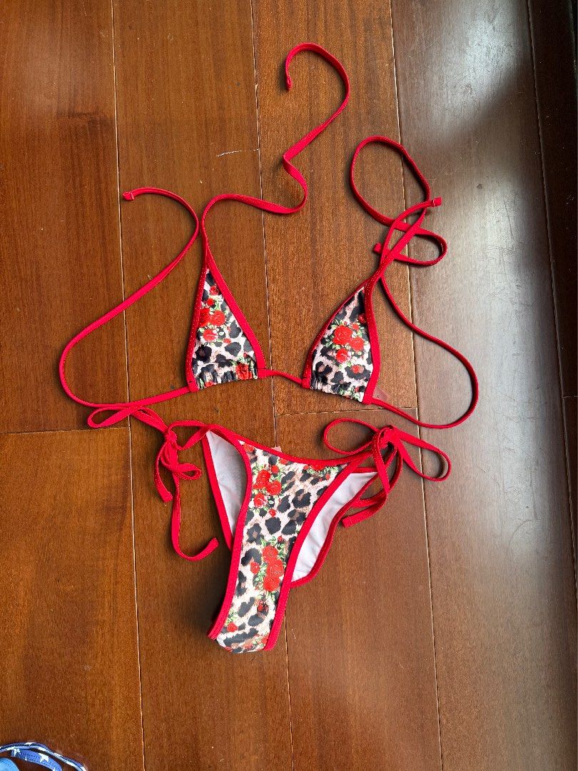 Tiny bikini (Category: Bikinis & Swimsuits) located in Manila. Submitted by supermylee61632 (Listing ID 1451890957, Image 1). Description: Size S Gcash/BPI lalamove/gogo express.