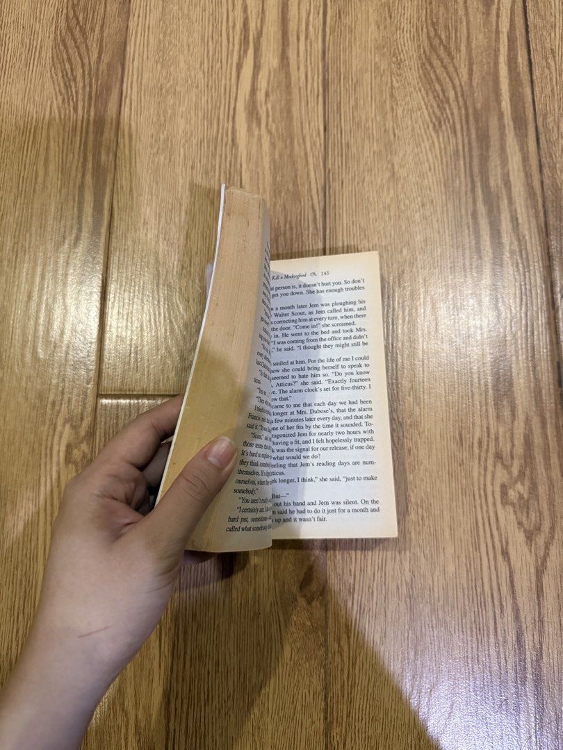To Kill a Mockingbird by Harper Lee (MMPB) (Category: Storybooks) located in Guiguinto. Submitted by _booktalksph (Listing ID 1451812834, Image 2). Description: Condition: 🔖 With spine crease 🔖 With foxing 🔖 With tanning 💌 Feel free to DM for inquires ~~ 💌 Location: Bulacan 💌 MOP: Bank Transfer or Gcash 💌 MOD: Direct JNT // 📬Starts at 54 for MMPB books // 📬Starts at 74 for TP/HB books.