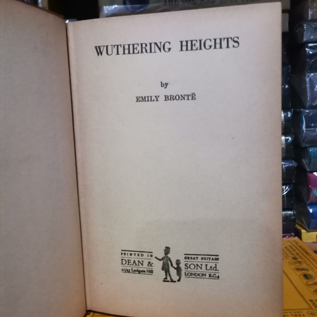 [VINTAGE, 1950s] Wuthering Heights by Emily Bronte [authentic] (Category: Storybooks) located in Zamboanga. Submitted by papelatpangarap (Listing ID 1451762202, Image 1). Description: .