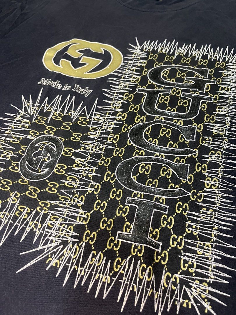 Vintage Gucci Bootleg Longsleeves (Category: Tshirts & Polo Shirts ) located in Angeles City. Submitted by 4sureph (Listing ID 1451761426, Image 2). Description: Vintage Gucci Bootleg Longsleeves 600php 3XL Length 30.5” Pit to pit 26.5” 📩 DM to buy 📌 Free shipping (Philippines only) ⚠️Second-hand/Thrifted - manage your expectations ⚠️ Check the item carefully before buying ⚠️ All sales are final, no returns/exchanges after #4SUREphp.