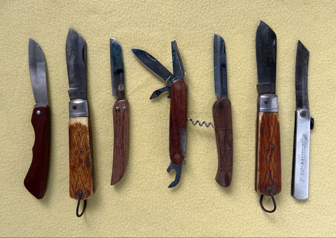 Vintage Pocket Knives Collection - Multi-tool, Folding Knives (Category: Knives & Chopping Boards) located in Calamba. Submitted by transitory (Listing ID 1451758782, Image 2). Description: For Sale Assorted Folding Utility Knives some are vintage Take all price ₱1,500 still sharp and in good condition No part out J&T or lalamove c/o buyer Calamba,Laguna location Pm or contact 09165870869 Salamat .