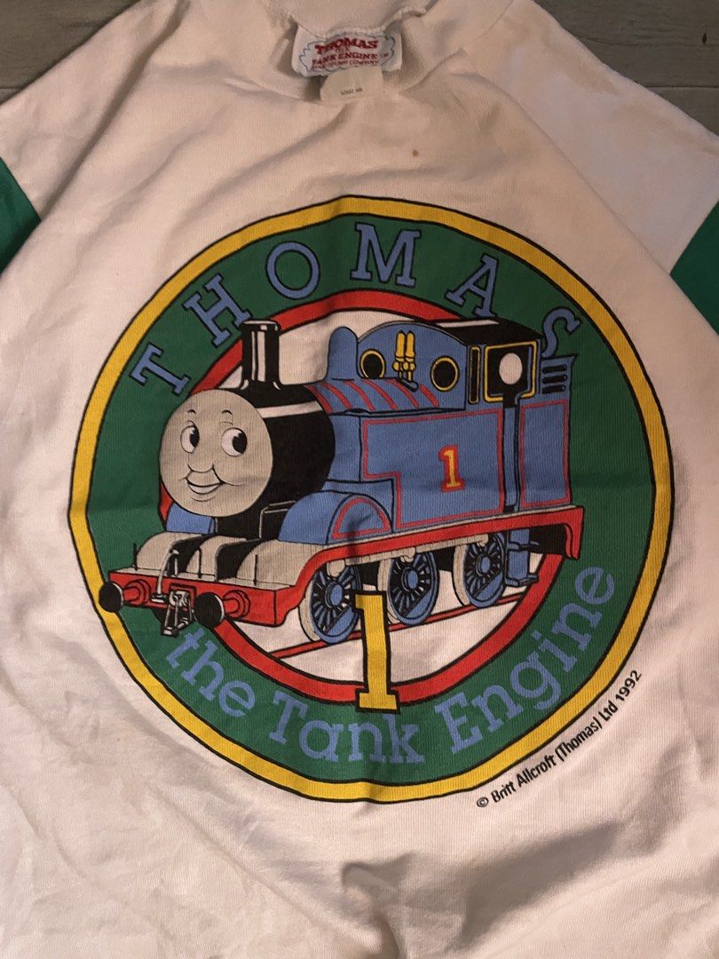 Vintage Thomas The Tank Engine 1992 Men s Fashion Tops Sets 