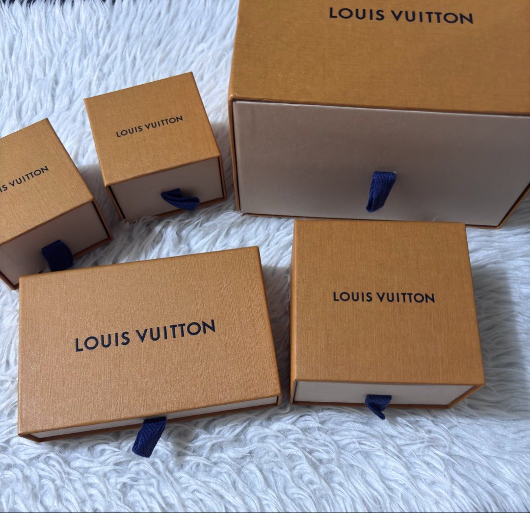 5pcs Louis Vuitton Boxes (Category: Storage Boxes & Baskets) located in Paranaque City. Submitted by dalle_closet (Listing ID 1451917029, Image 3). Description: authentic LV boxes big box size: 17 x 13 x 10.5cm with sign of use lang ung pinakamalaki pero halos like new pa yung maliliit .