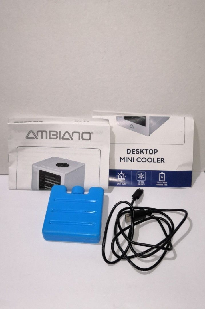 Ambiano Desktop Mini Cooler – Compact, Portable & Refreshing! ❄️ (Category: Air Conditioning and Heating) located in Pasig City. Submitted by tagkaro (Listing ID 1452044743, Image 3). Description: 🌬️ Stay cool anytime, anywhere! Ang Ambiano Desktop Mini Cooler ay perpekto para sa iyong desk, office, study area, o bedside table. Compact at portable, nagbibigay ito ng malamig at preskong hangin para mas komportable ang iyong araw. ✅ Compact at spa