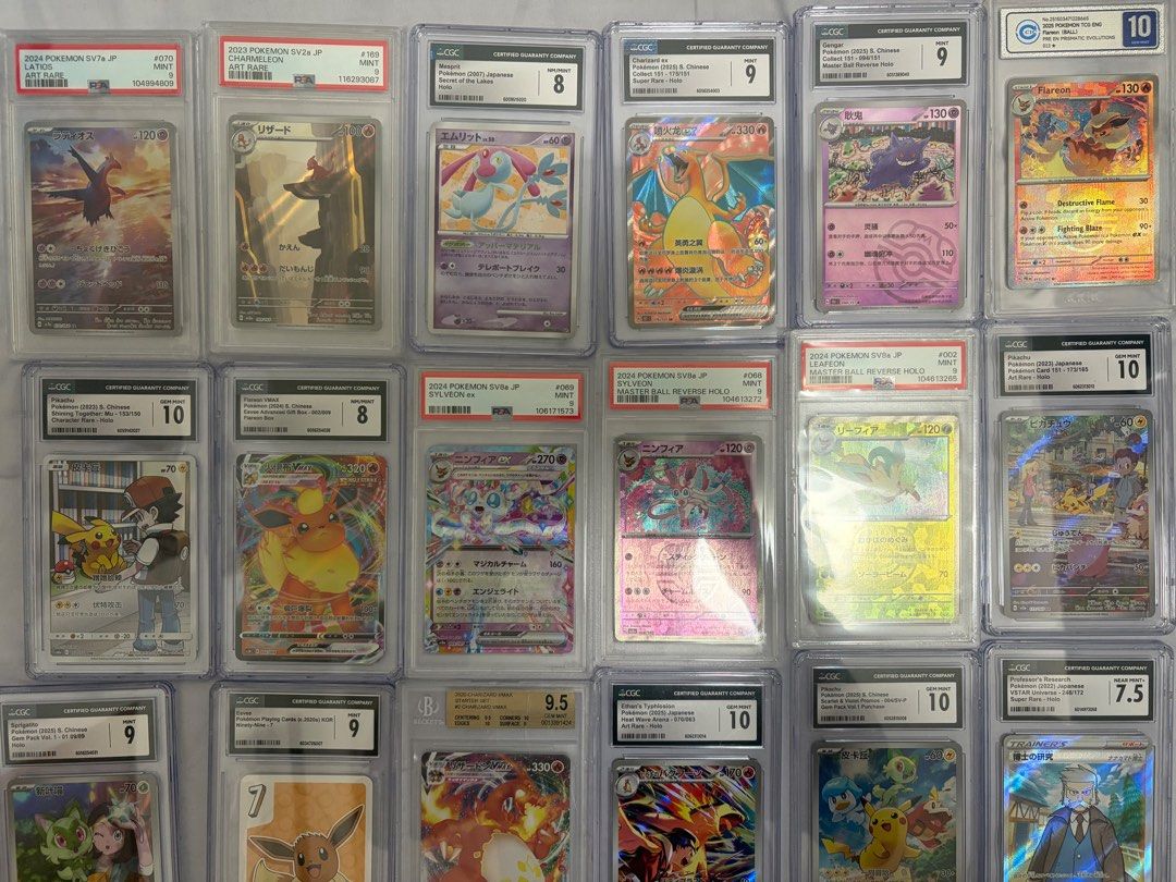 Assorted Pokemon Slabs (Category: Graded Cards) located in Singapore. Submitted by bezel (Listing ID 1451348310, Image 2). Description: Assorted slabs, just offer with pricing.. best with screenshots! Looking to clear and can do bulk pricing .