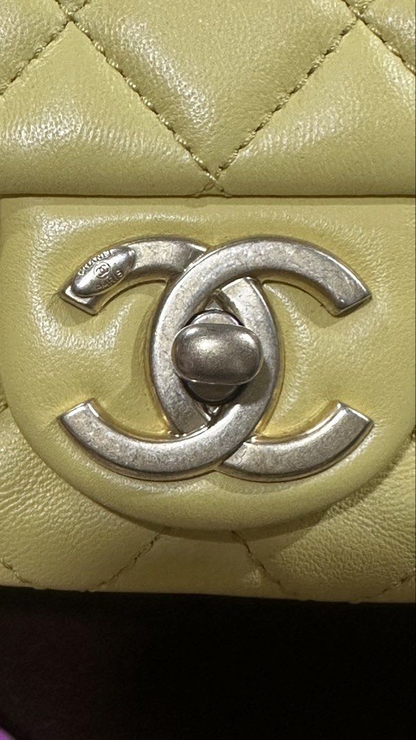 Authentic Chanel Mini Rectangular Lambskin (Category: Luxury Bags & Wallets) located in Las Pinas. Submitted by marshmallowmax (Listing ID 1451906789, Image 2). Description: Guaranteed Authentic! With box dustbag and card.