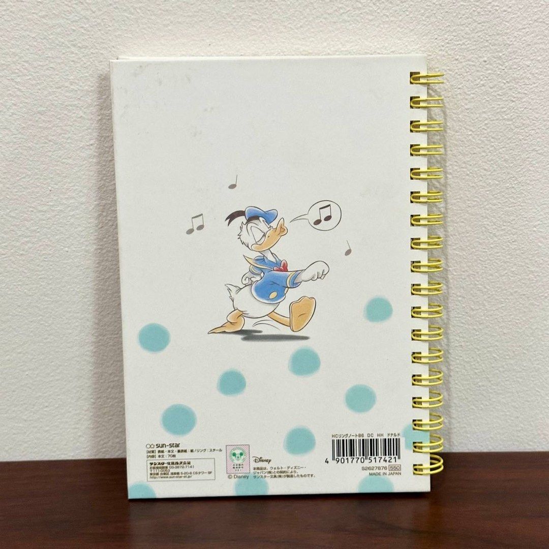 [Authentic] Disney Donald Duck Spiral Notebook (Category: Stationery & School Supplies) located in Quezon City. Submitted by brandedusagoodies (Listing ID 1452087490, Image 3). Description: Authentic Disney Donald Duck Spiral Notebook featuring Donald Duck with Huey, Dewey, and Louie. Great for journaling, note-taking, school, office, sketching, or collecting. A wonderful stationery item for Disney fans. Features * Authentic Disney * Spiral bindi