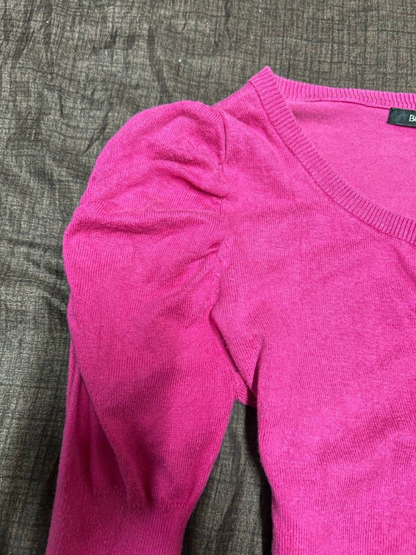 BELIDE Knits Pink Puff Sleeve Button Up Cardigan (Category: Coats, Jackets and Outerwear) located in Caloocan City. Submitted by gelie_ (Listing ID 1451908066, Image 2). Description: - Pink cardigan with stylish puff sleeves - Button-up front for easy wear - Ribbed cuffs and hem for a snug fit - Versatile for layering or standalone style.