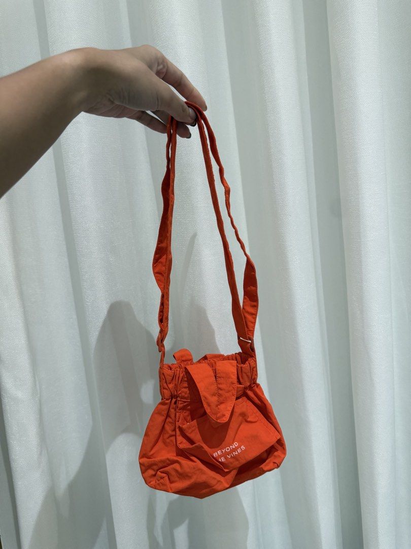 Beyond the Vines Micro Dumpling Bag in Orange (Category: Shoulder Bags) located in Angeles City. Submitted by declutterstudio (Listing ID 1452068644, Image 3). Description: .