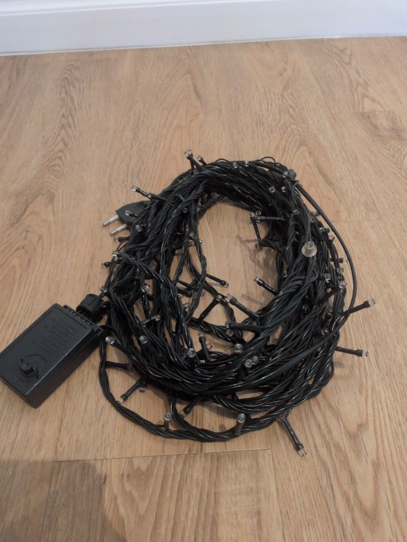 Black Wire String Lights with Controller (Category: Lighting) located in Singapore. Submitted by grunmanner (Listing ID 1451978134, Image 2). Description: - 12 meters wire string lights - Controller box with multiple setting .