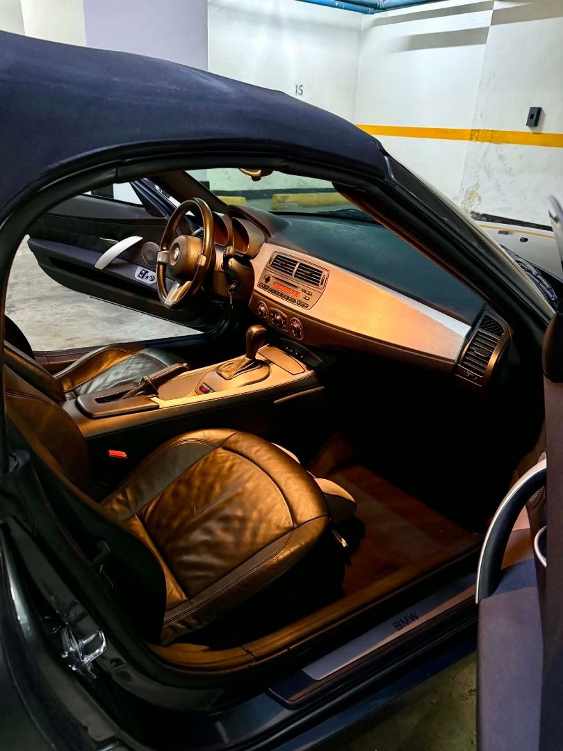 BMW Z4 2.5i Cabriolet (A) (Category: Used Cars) located in Caloocan City. Submitted by mjting01 (Listing ID 1451922148, Image 3). Description: 2004 BMW Z4 2.5i Local all stock all original 26k mileage only 5 spd auto Black leather Power top See less.