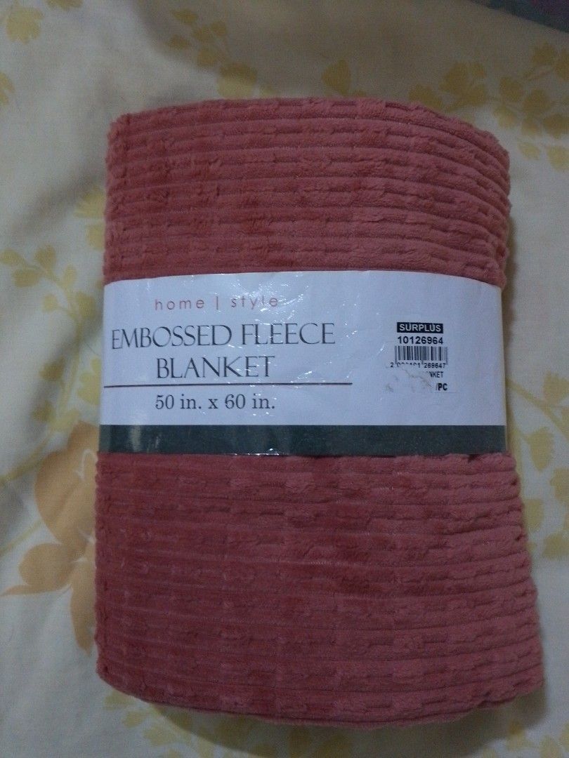 Corduroy Blanket - Dusty Rose (Category: Bedding & Towels) located in Makati City. Submitted by basicsndeclutter (Listing ID 1451916017, Image 1). Description: - Soft corduroy blanket in a lovely dusty rose color. - Comes rolled up neatly with a paper band. - Ideal for creating a cozy atmosphere. - Approximate dimensions: 50 x 60 in..