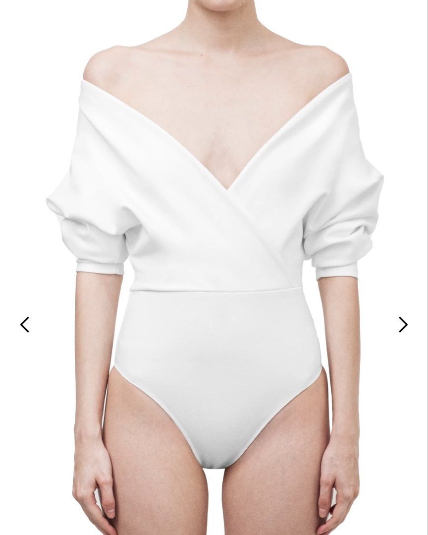 Patton Studio Cross Wrap Bodysuit (Category: Longsleeves) located in Tacloban City. Submitted by marjdom23__ (Listing ID 1452060263, Image 3). Description: • Used a once for my recognition, still in mint condition • RFS: Too big on me.