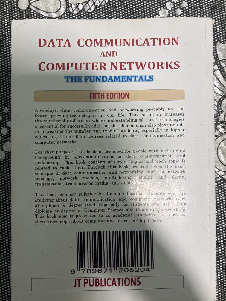 Data Communication & computer network UiTM (Category: Textbooks) located in Bakri. Submitted by burpythrift (Listing ID 1452075104, Image 2). Description: Dm me for more detail!.