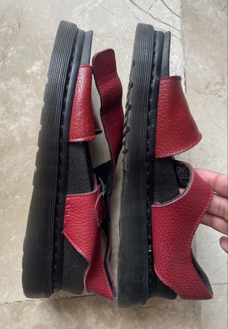 Dr. Martens Red Leather Platform Sandals (Category: Flats & Sandals) located in Cainta. Submitted by robbynt (Listing ID 1451926903, Image 2). Description: 👗👟👜 Part of my closet clean-out! Letting go of some of my faves — all preloved and in great shape. From my closet to yours. 😊 ✅ Color - Red ✅ Size - US 8 ♻️ Location: Cainta, Rizal ♻️ MOP: GCash ♻️ SF: shouldered by buyer via Lalamove or JnT ♻️ PM if interested Thank you..