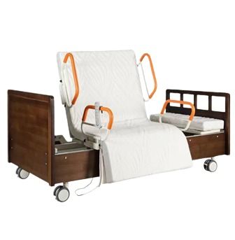 Evin Home Care Electric Rotating Bed (Auto-M50) (Category: Medical Supplies & Tools) located in Selayang. Submitted by yayakatilhospital (Listing ID 1451913260, Image 1). Description: Evin Home Care Electric Rotating Bed (Auto-M50) Ideal for: Rehabilitation and transfer. - Head and leg lifting - Side tilting - Bed rotating (right side) - Solid wood style - Back lifting 0-70° - Leg lifting 0-35° - Max capacity: 150kg Brand new stock. By Evin (AA A