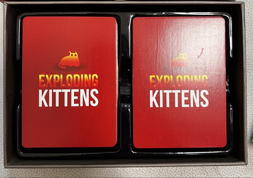 Exploding Kittens card game (Category: Card Boxes & Cases) located in Singapore. Submitted by stellalee2015 (Listing ID 1452047380, Image 3). Description: Exploding kittens card game played 1-2 times.