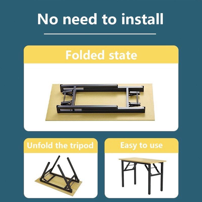 Foldable table (Category: Tables & Sets) located in Singapore. Submitted by eshcjl (Listing ID 1452017749, Image 2). Description: - Lightweight and sturdy study desk - Folds easily for storage - No assembly needed - just unfold! - Ideal for small spaces or temporary use - Water-resistant and anti-scratch surface - Supports up to 30kg - Dimensions: 80cm (L) x 40cm (W) x 75cm (H).