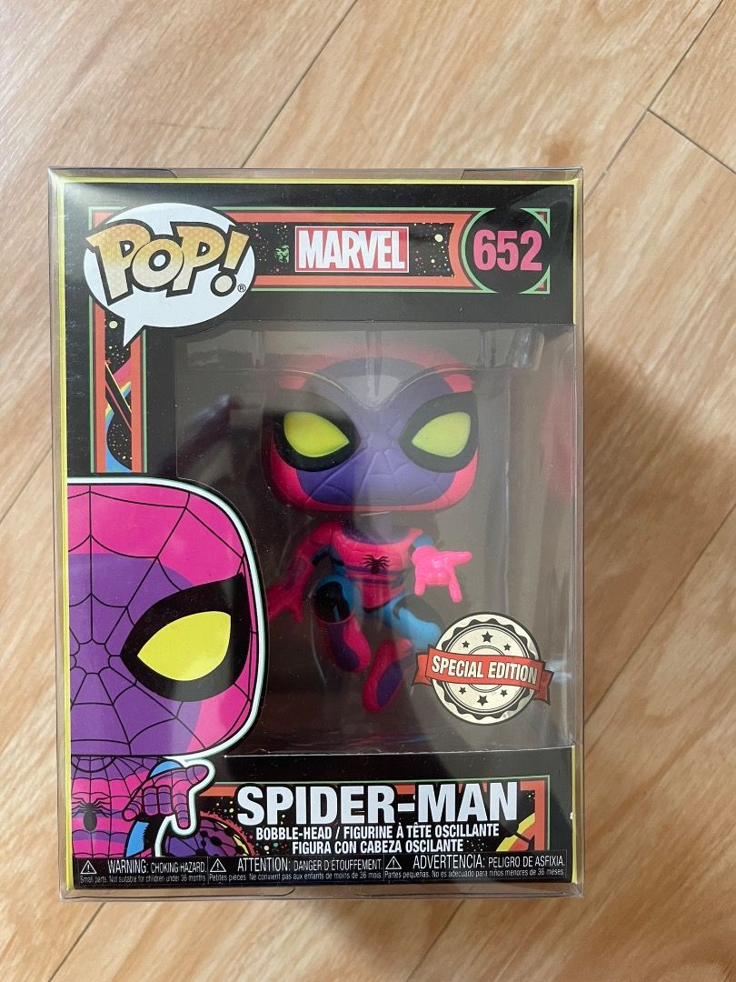 Funko Pop! Marvel Spider-Man & Iron Spider Figures (Category: Figurines & Statues) located in Manila. Submitted by kvldzx (Listing ID 1452049565, Image 1). Description: EVERYTHING MUST GO #652 Spider-man (Blacklight) - ₱1,500 #672 Spider-man (Pizza) - ₱800 6” Funko Pops #294 Hulkbuster - ₱600 #374 Spider-Hulk - ₱600 BAWAL SA MAARTE. SOME BOXES ARE DAMAGED AND/OR YELLOWISH. NEVER OUT OF THE BOX. NO PROTECTORS. GCASH OR GCASH PICK-UP @ P. BINAY ST.