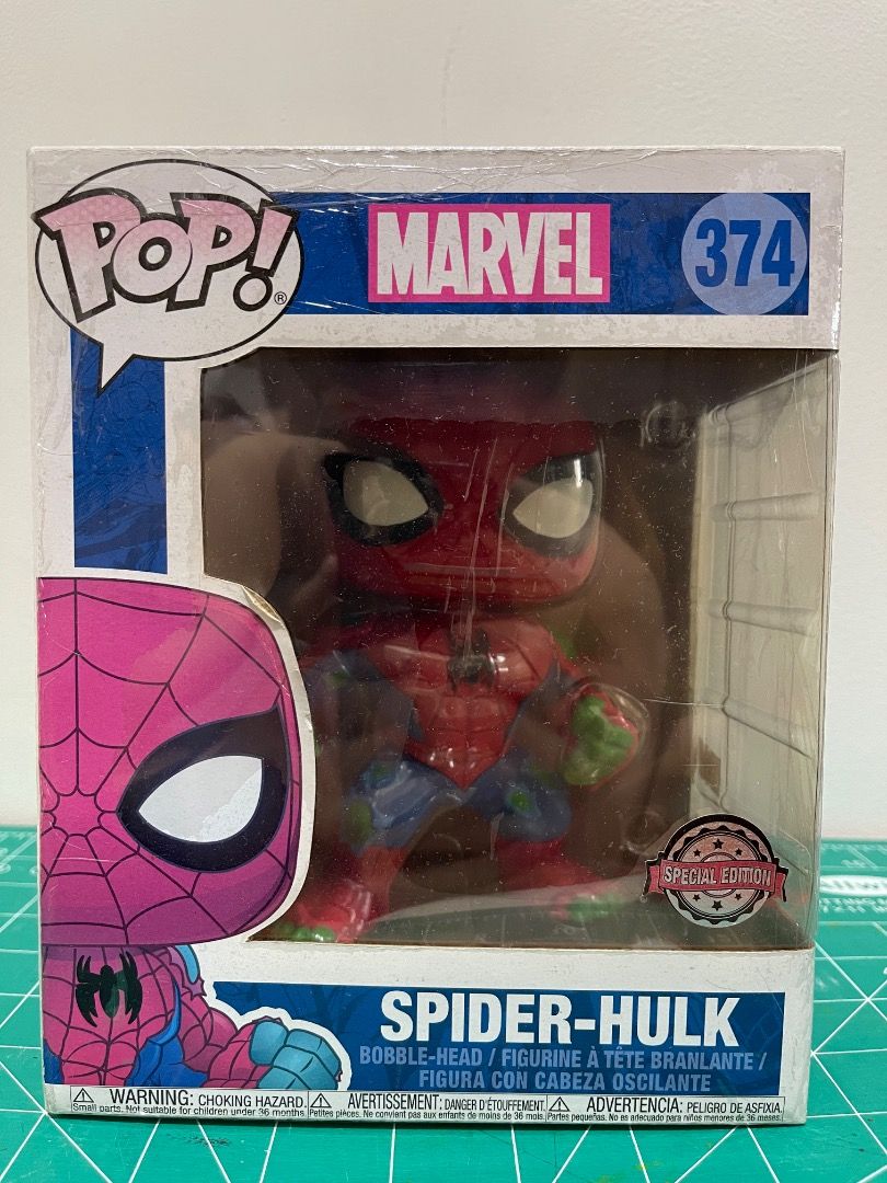 Funko Pop! Marvel Spider-Man & Iron Spider Figures (Category: Figurines & Statues) located in Manila. Submitted by kvldzx (Listing ID 1452049565, Image 3). Description: EVERYTHING MUST GO #652 Spider-man (Blacklight) - ₱1,500 #672 Spider-man (Pizza) - ₱800 6” Funko Pops #294 Hulkbuster - ₱600 #374 Spider-Hulk - ₱600 BAWAL SA MAARTE. SOME BOXES ARE DAMAGED AND/OR YELLOWISH. NEVER OUT OF THE BOX. NO PROTECTORS. GCASH OR GCASH PICK-UP @ P. BINAY ST.