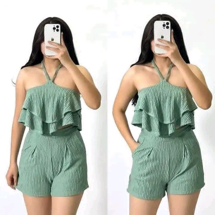FYANG COORDINATES (Category: Sets or Coordinates) located in Manila. Submitted by k_roans (Listing ID 1451920355, Image 3). Description: NEW NEW AVAILABLE WHOLE MONTH OF JULY FYANG COORDINATES WITH 2 SIDE POCKETS FREESIZED UP TO LARGE FRAME TOPS GARTERIZED BACK/SHORT GARTERIZED BACK FABRIC : BARK CREEP MODEL HEIGHT 5'4 CONTINUES PRODUCTION.