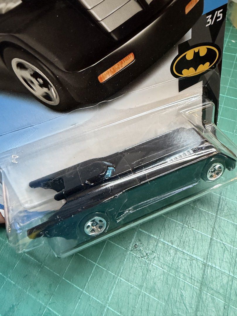 Hot Wheels Batman The Animated Series Batmobile (Category: Vehicle & Diecast Models) located in Manila. Submitted by rmemz.mnl (Listing ID 1452012090, Image 2). Description: - Hot Wheels Batmobile - From Batman: The Animated Series - 2017 Release - Color: Black - Material: Die-cast - Condition: Brand new in original packaging - Mint on Non-mint card (slight crease on top) - Ideal for collectors and Batman enthusiasts - Negotiable - Payment via BP
