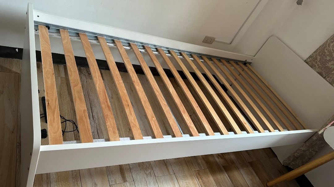 IKEA SINGLE BED FRAME (Category: Bed Frames & Mattresses) located in Caloocan City. Submitted by cool_kristine. (Listing ID 1451939281, Image 2). Description: Bed frame months of usage only. Single. .