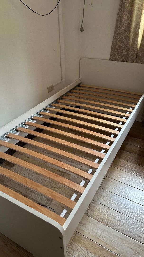 IKEA SINGLE BED FRAME (Category: Bed Frames & Mattresses) located in Caloocan City. Submitted by cool_kristine. (Listing ID 1451939281, Image 1). Description: Bed frame months of usage only. Single. .