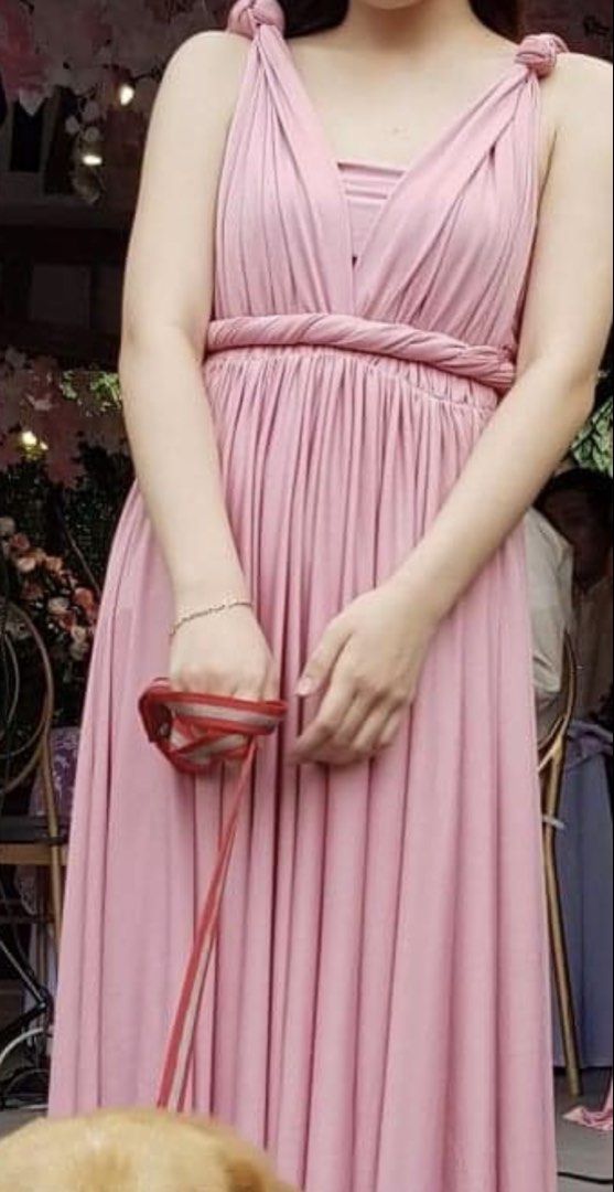 Infinity Dress in Pink (Category: Evening dresses & gowns) located in Quezon City. Submitted by Tofulog (Listing ID 1452027536, Image 1). Description: get 2 pcs for 600 no issue loc: Pasong Putik, QC .