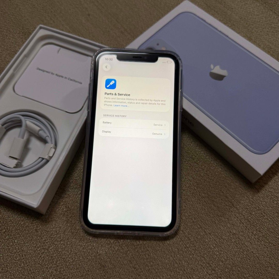 IPHONE 11 64GB #iPhone11 #Apple #64 (Category: iPhone 11 Series) located in Davao. Submitted by selljayph (Listing ID 1452018328, Image 2). Description: iPhone 11 64GB WIFI USE‼️ WIFI USE & HOTSPOT USE 4GB RAM 64GB STORAGE CHANGE OLED LCD 69% BATTERY PERO KUNAT GIHAPON WITH FACE ID Complete Set With Box, Case, Tenperred, Cord WITH TRUE TONE GOOD FOR BROWSING, VLOGGING, & NETFLIX TEST TO SAWA UPON MEET UP.