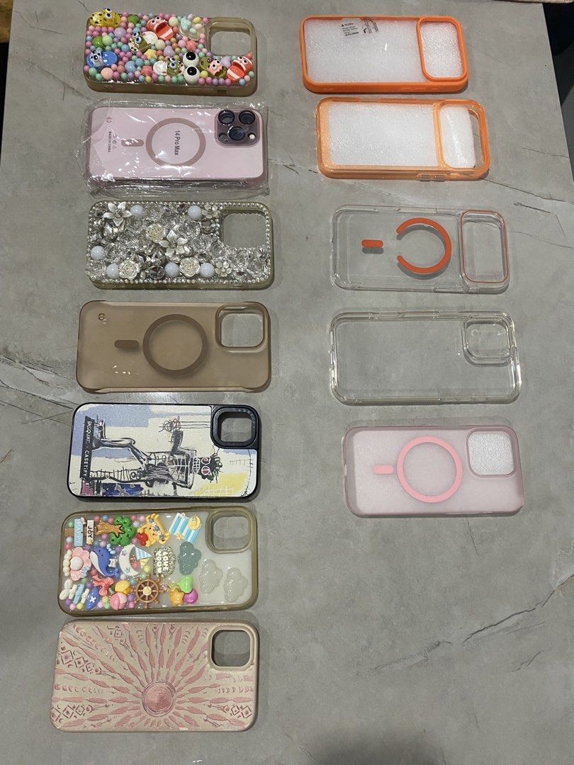 IPHONE CASES (Category: Cases & Covers) located in Caloocan City. Submitted by thampogi (Listing ID 1451986659, Image 2). Description: IP 17 promax IP 14 promax IP 11 (used) cases take all 300 Pasig Location.