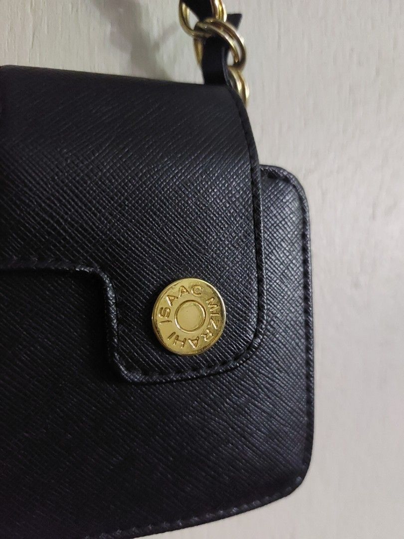 Isaac Mizrahi for Target Black Shoulder Bag (Category: Clutches) located in Baguio. Submitted by corteezol (Listing ID 1452004263, Image 2). Description: - As good as new - Authentic - Secure snap closure - 3 interior compartments - Convenient zippered pocket - Brand: Isaac Mizrahi for Target (inside tag).
