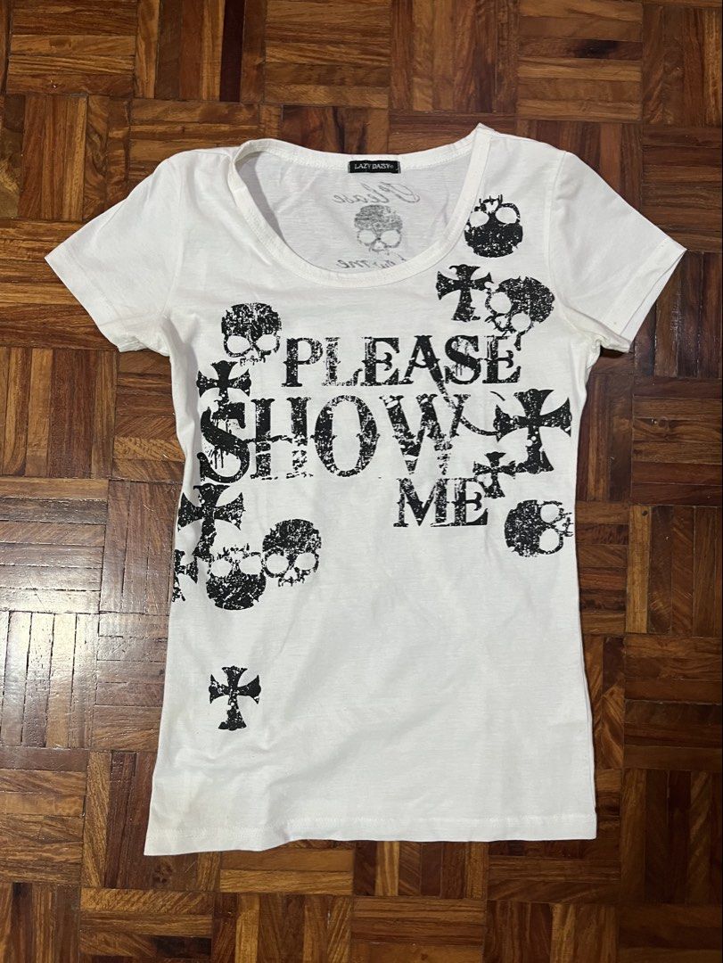 Lazy Daisy Archive Skull Shirt (Category: Tshirts & Polo Shirts ) located in Paranaque City. Submitted by esotericgarbage_ (Listing ID 1452086504, Image 1). Description: 15x24.5 Issue: Small stains.