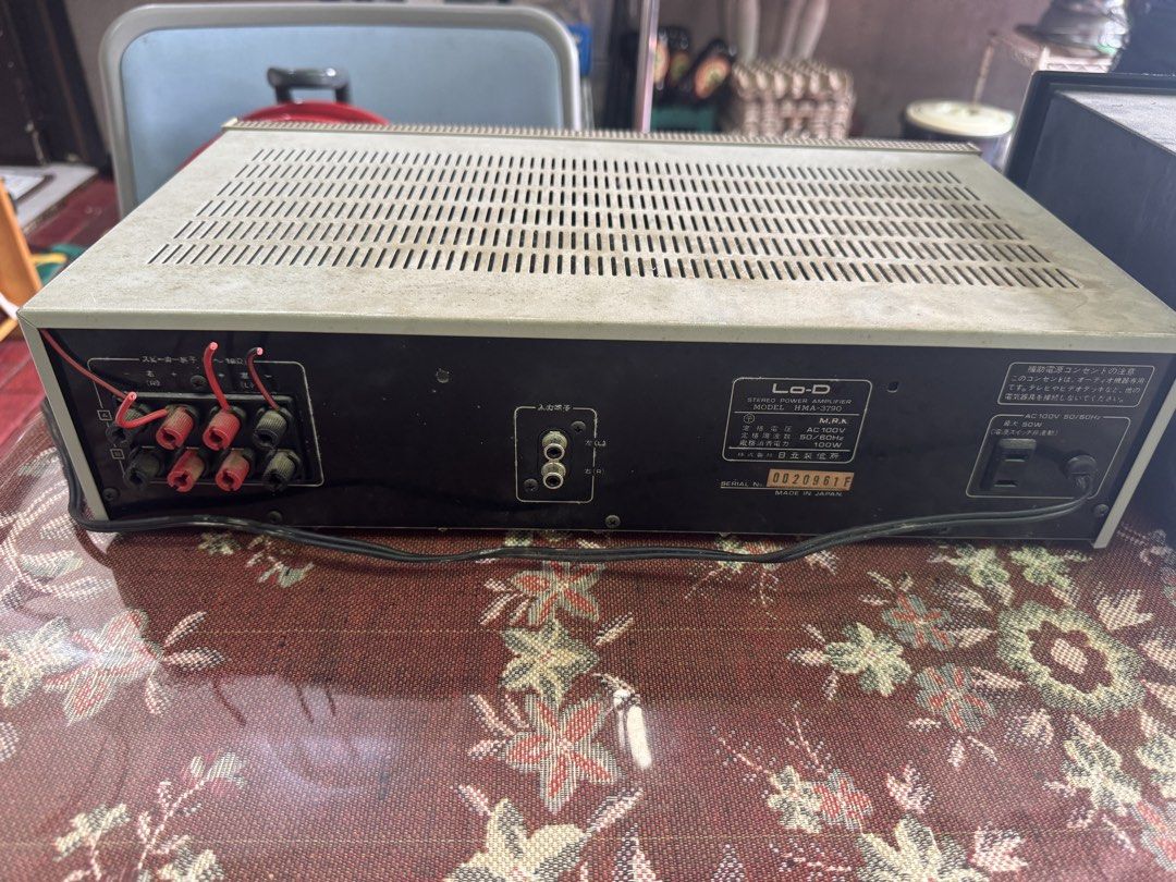Lo-D HMA-270 Stereo Integrated Amplifier (Category: Soundbars, Speakers & Amplifiers) located in Cainta. Submitted by danica010314 (Listing ID 1452033303, Image 2). Description: - Lo-D HMA-270 Stereo Integrated Amplifier - Power Output: 60W + 60W - Voltage: AC100V, 50/60Hz, 160W - Condition: Tested and working - Cosmetic Notes: Minor wear on casing - Ideal for: Vintage audio setups.