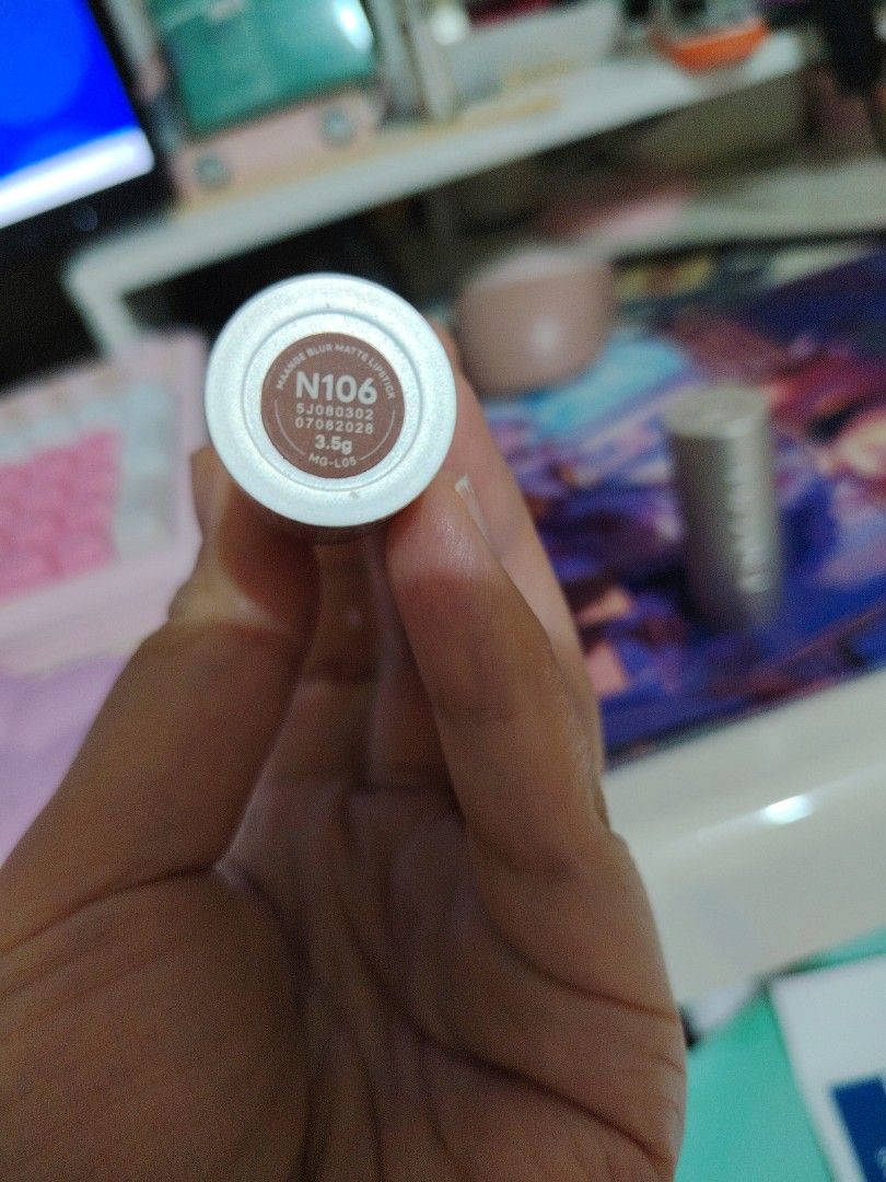 Maange Matte Lipstick in N106 (Category: Makeup) located in Muntinlupa City. Submitted by madtan (Listing ID 1452000692, Image 2). Description: Barely used Can ship via JT 110 pesos.