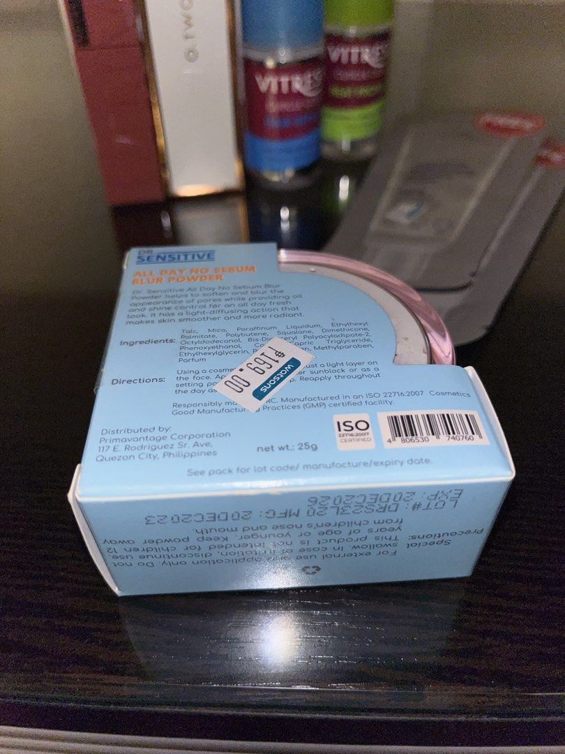 Makeup Bundle (Category: Makeup) located in Quezon City. Submitted by mynameisdanille (Listing ID 1452089909, Image 2). Description: Makeup Bundle 1 - Dr. Sensitive All Day No Sebum Blur Powder Translucent (Brand New) - Maybelline Superstay Vinyl Ink (Shade: 10 Lippy) (99% Full) - O.two.O Contour and Highlighter Stick Duo [Shade 02] (99% Full) - 2pcs Luxe Organix Curl and Define Essence (Brand New) - 2pcs Vitress Hair Repair and Vitress Hair Prot