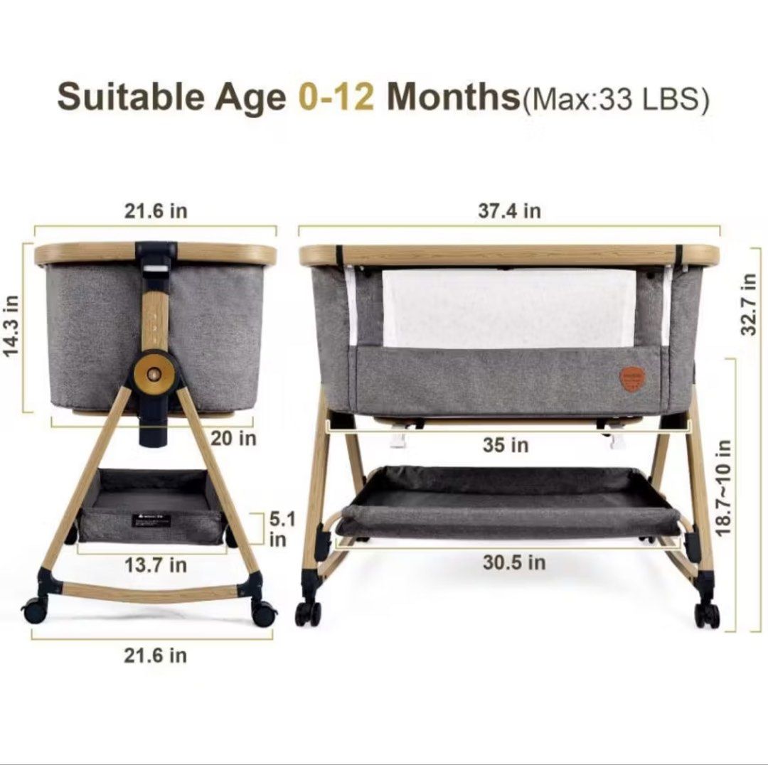 Mambo Portable Crib (Category: Cots & Cribs) located in San Fernando. Submitted by carirenzooi (Listing ID 1451941332, Image 2). Description: .