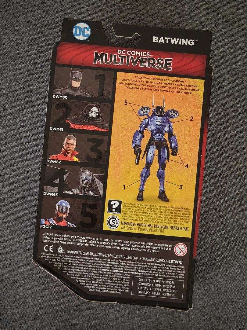 Mattel DC Multiverse Batwing (BIB) (Category: Action & Battle Toys) located in Quezon City. Submitted by xdeusx (Listing ID 1451910300, Image 2). Description: - Mattel® DC Multiverse: DC Rebirth Batwing™ - Part of the Collect & Connect: Rookie™ build-a-figure series - BIB (Back-in-Box); Packaging is intact - No issues, good as new; Complete accessories.