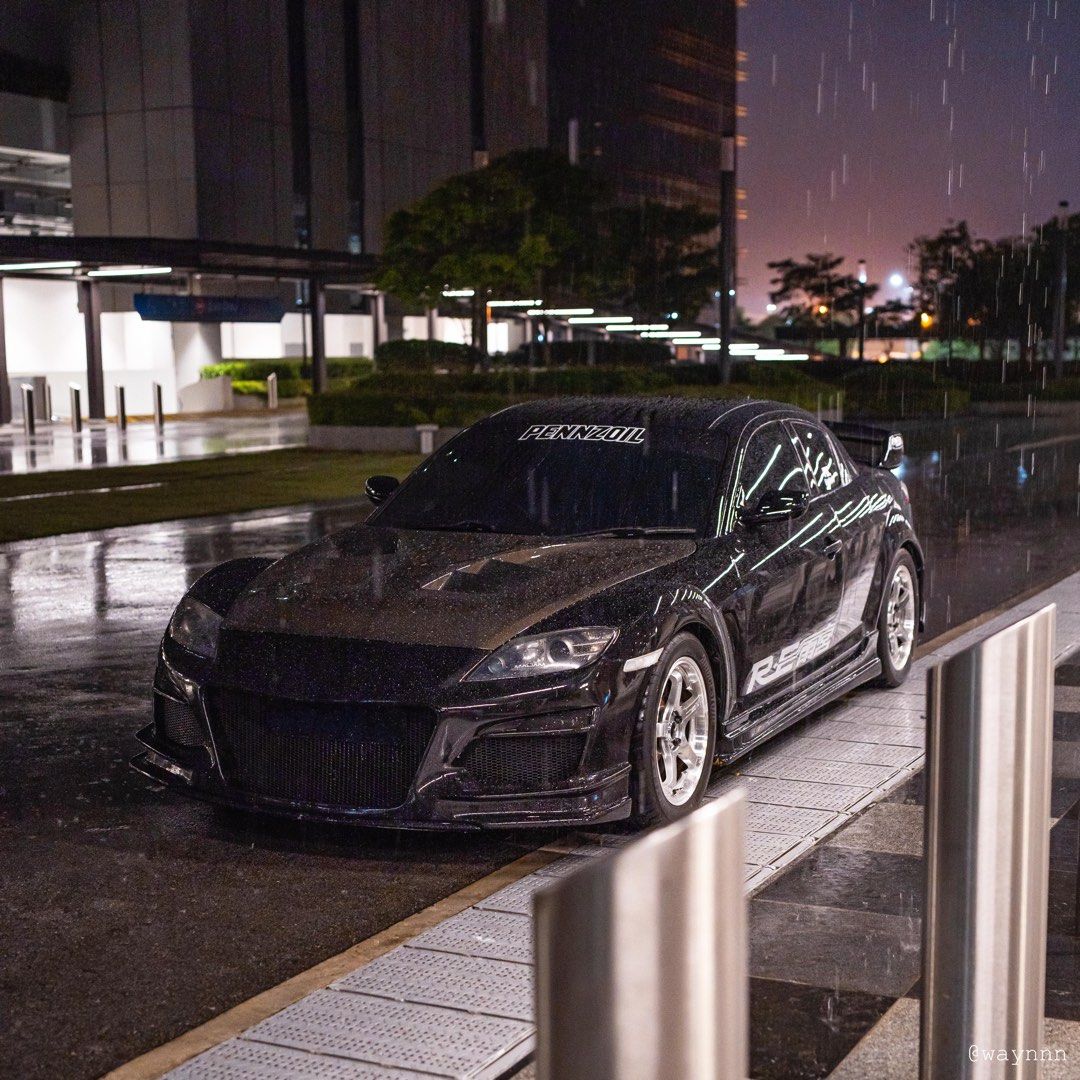 Mazda RX8 1.3(A) Auto (Category: Used Cars) located in Singapore. Submitted by projecteightsg (Listing ID 1452029323, Image 1). Description: - Mazda RX-8 with RE Amemiya and RMagic Bodykit 1. Ori Re-amemiya carbon vented hood (R) 2. Carbon boot lip spoiler 3. Re-amemiya side skirt 4. R magic rear bumper 5. Re-amemiya blue lens mirror (R) 6. Street port engine (R) 7. ECU map 8. Spirit R Sohn clean oil feed 9. Rotary performance low temp Engine oil